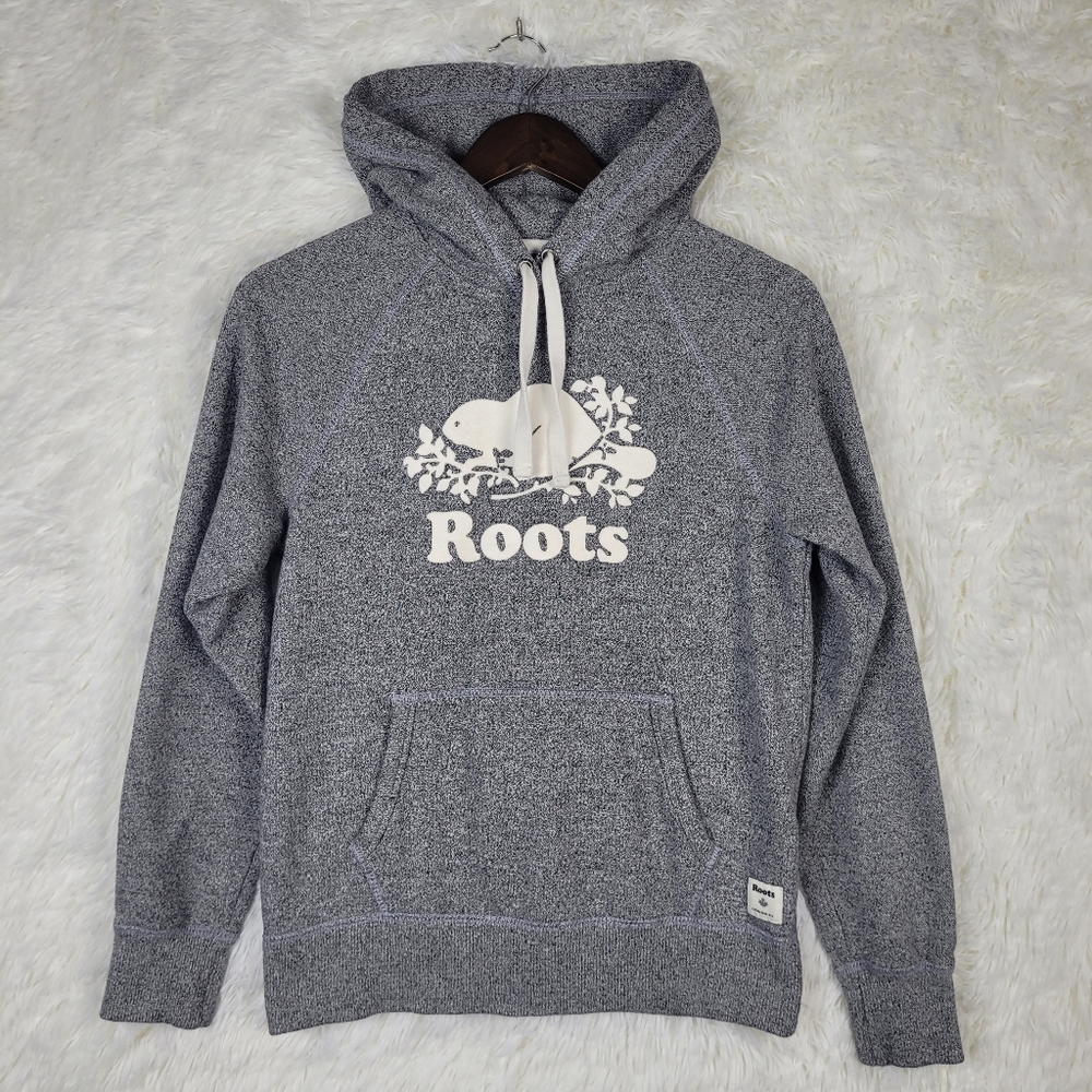 Roots Canada XS Unisex Heather Gray Kanga Hoodie‎ Outdoor Athleisure